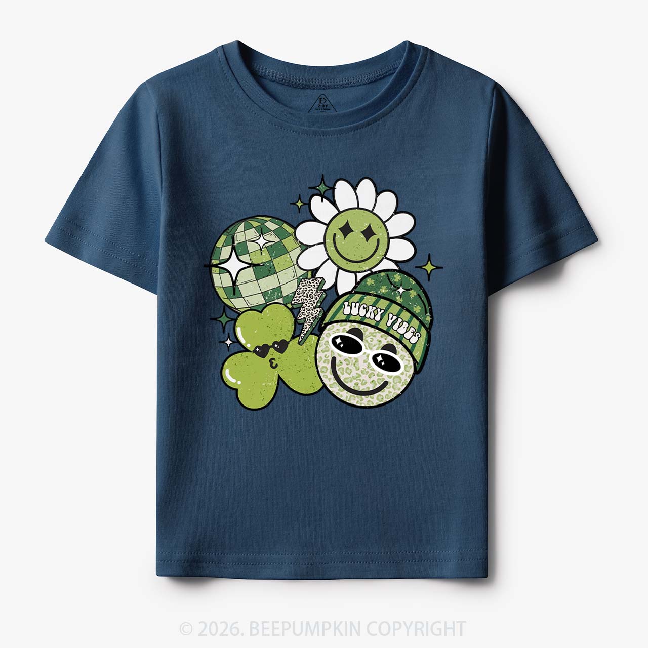 Disco Lucky Vibes Toddler&Kid's Tees Beepumpkin