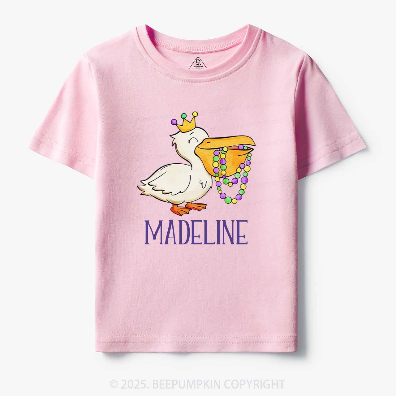 Personalized Louisiana Pelican Toddler&Kid's Tees Beepumpkin