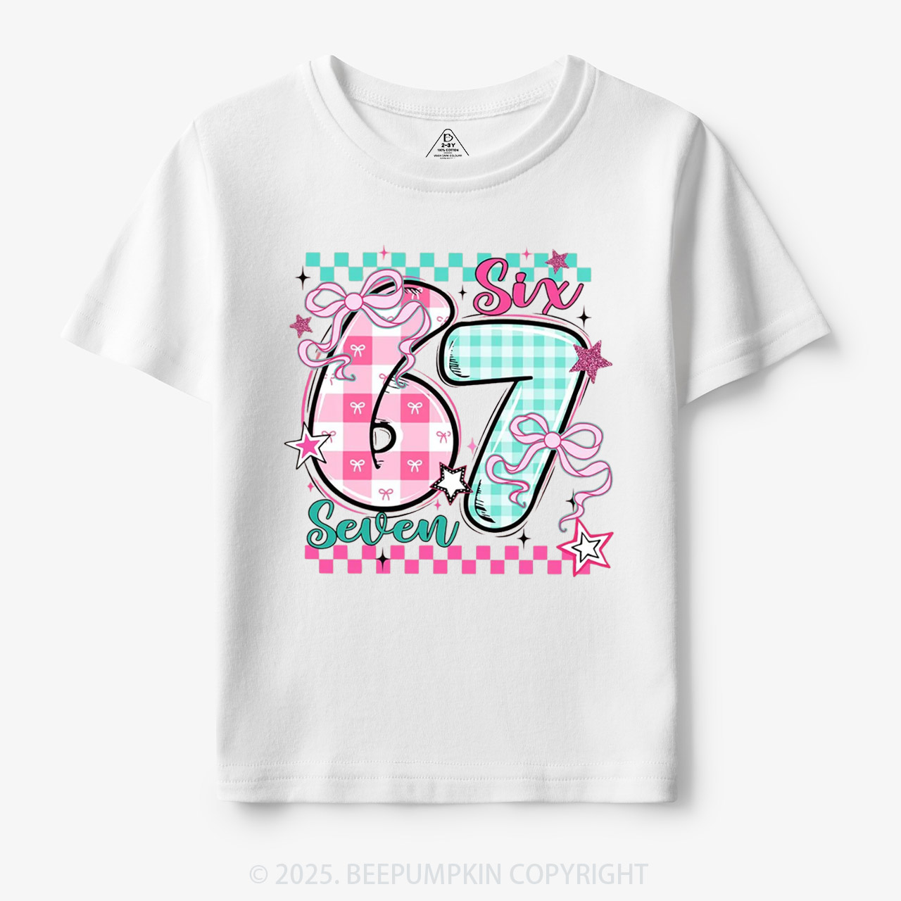 Checkered Valentine 67 Toddler&Kid's Tees Beepumpkin