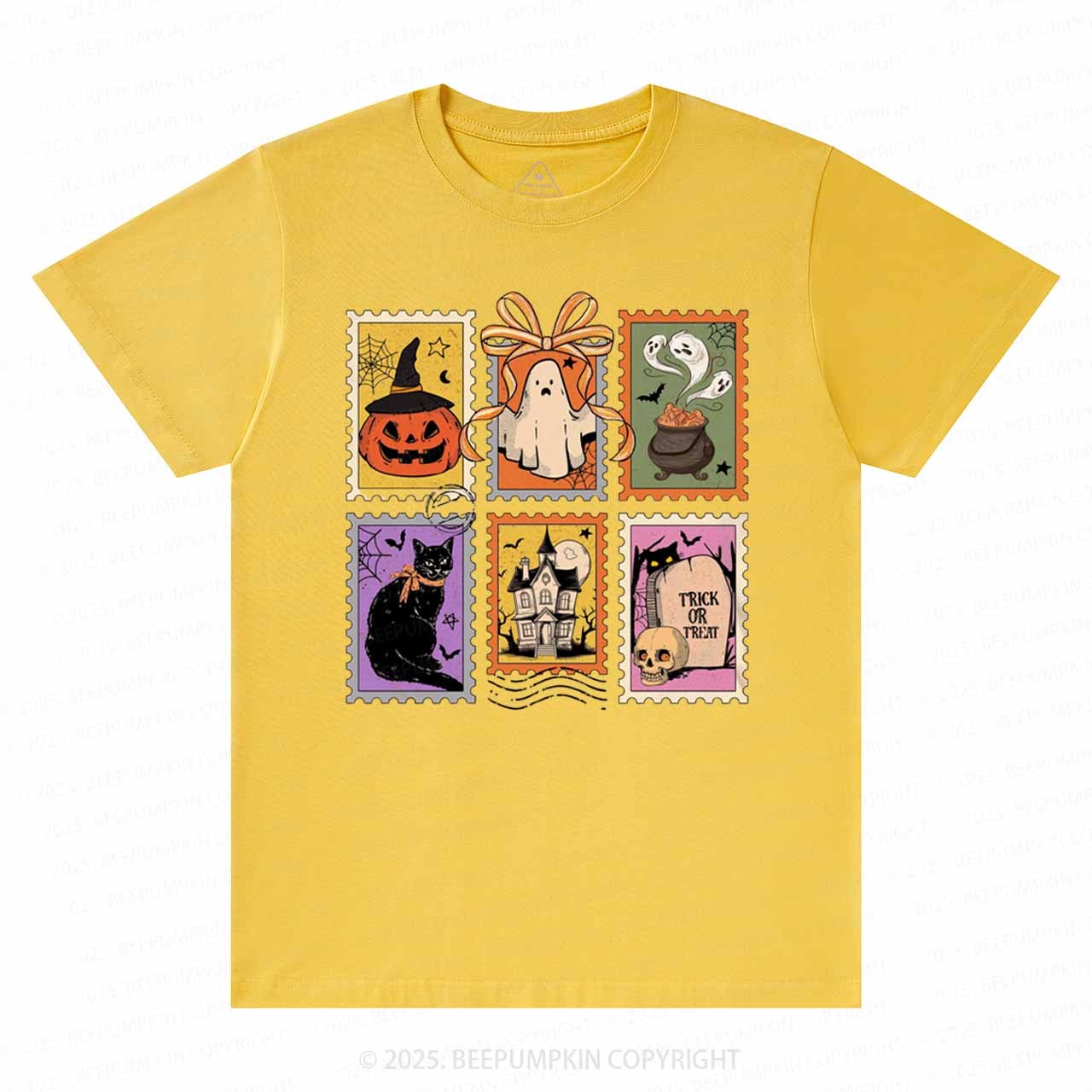 Retro Halloween Cat Ghost T-Shirts Beepumpkin 