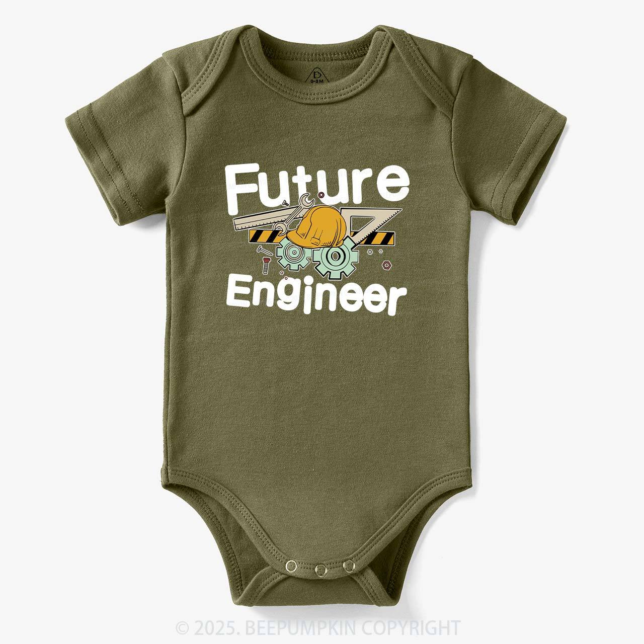 Mechanical Future Engineer Bodysuit For Baby