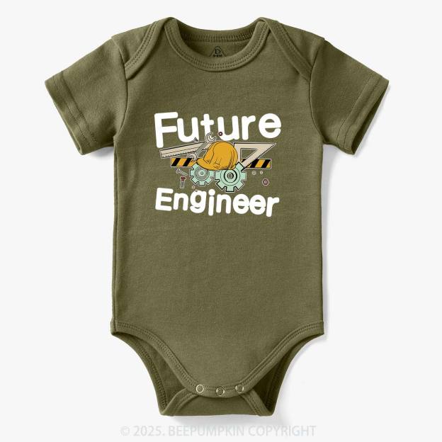 Mechanical Future Engineer Bodysuit For Baby