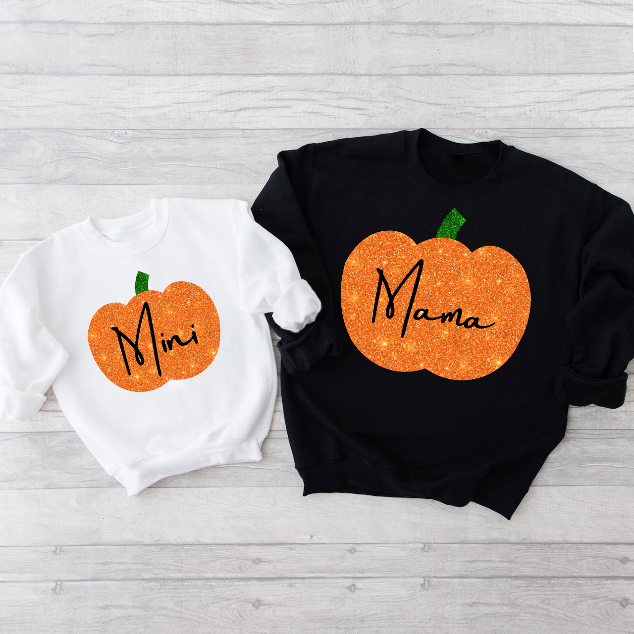 Personalized Pumpkin Face Halloween Sweatshirts