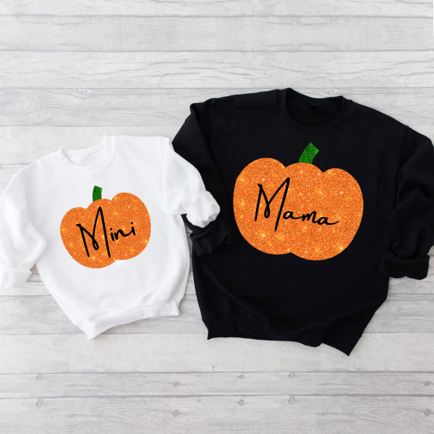 Personalized Pumpkin Face Halloween Sweatshirts