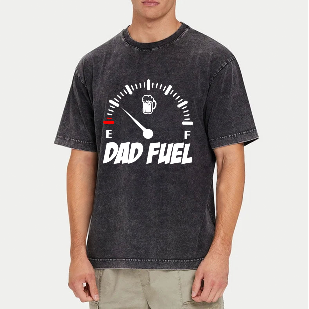 Dad Fuel Gasoline Dad Washed T-Shirts 