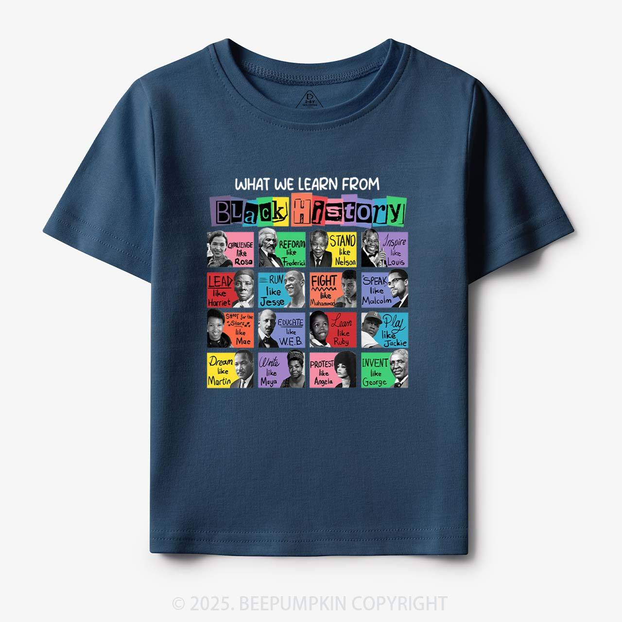 What We Learn From Black History Toddler&Kid's Tees Beepumpkin