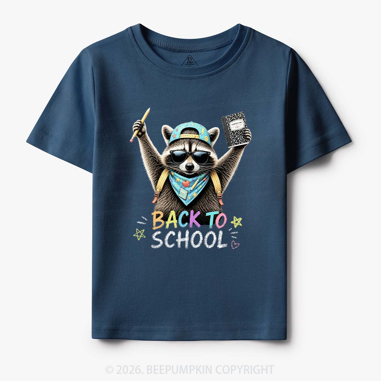 Back to School Raccoon Toddler&Kid's Tees