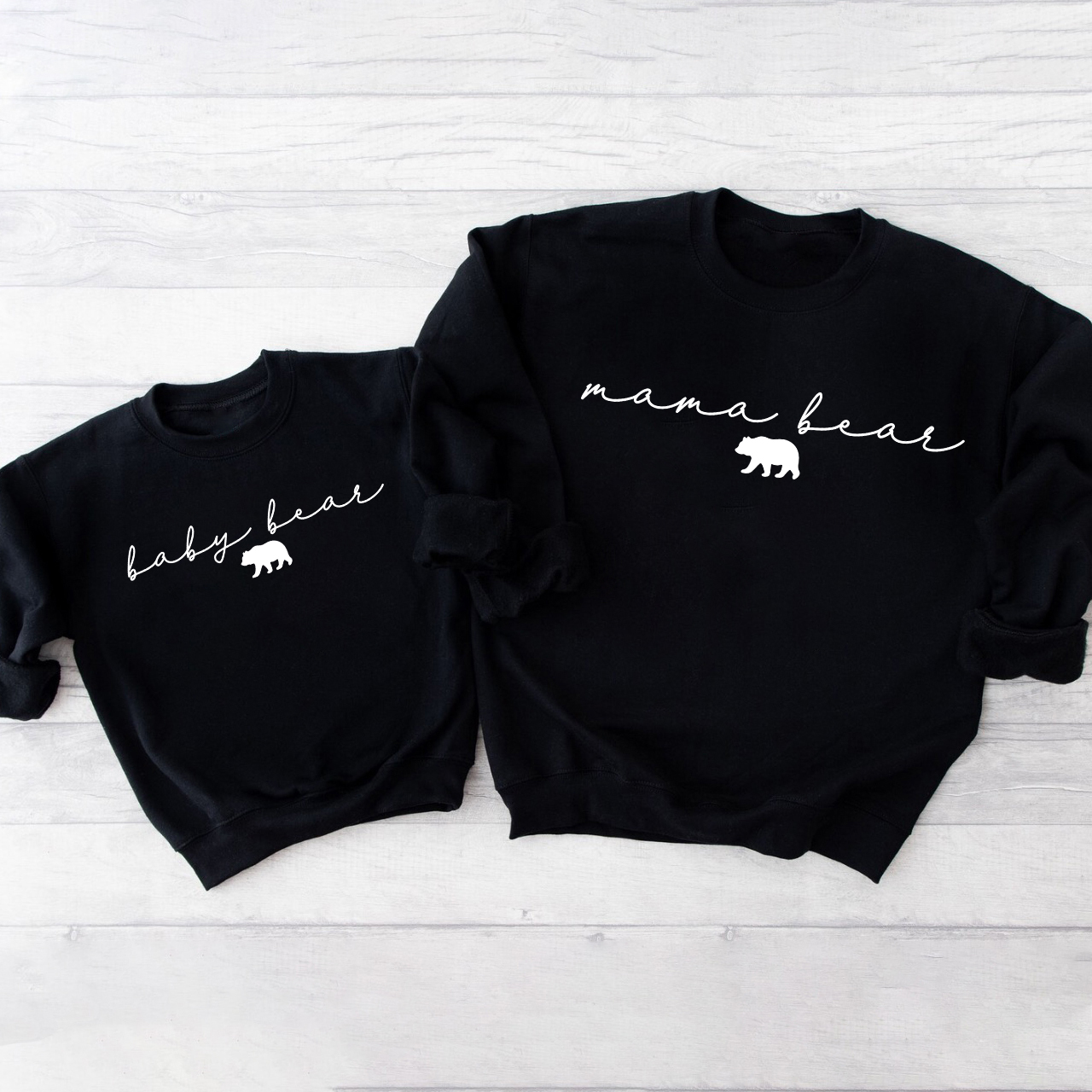 Personalized Matching Bear Family Sweatshirts