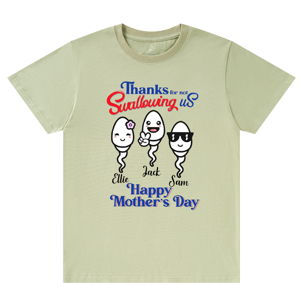 Personalized Thanks For Not Swallowing Us Mama T-Shirts