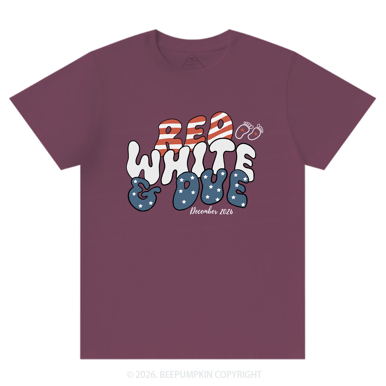 Personalized American Mama 4th July Pregnancy Announcement T-Shirts