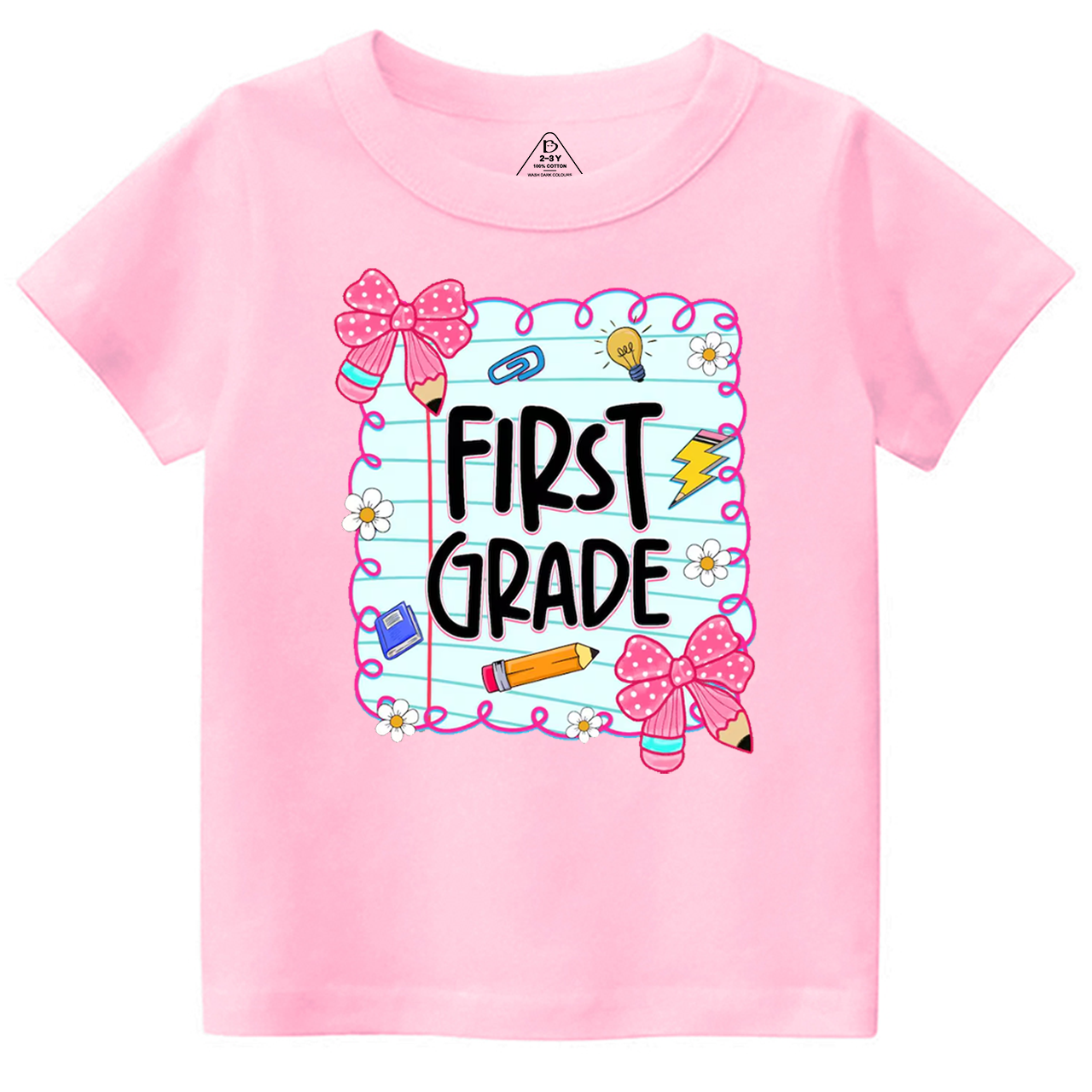 Personalized First Day Of School Toddler&Kid's Tees Beepumpkin