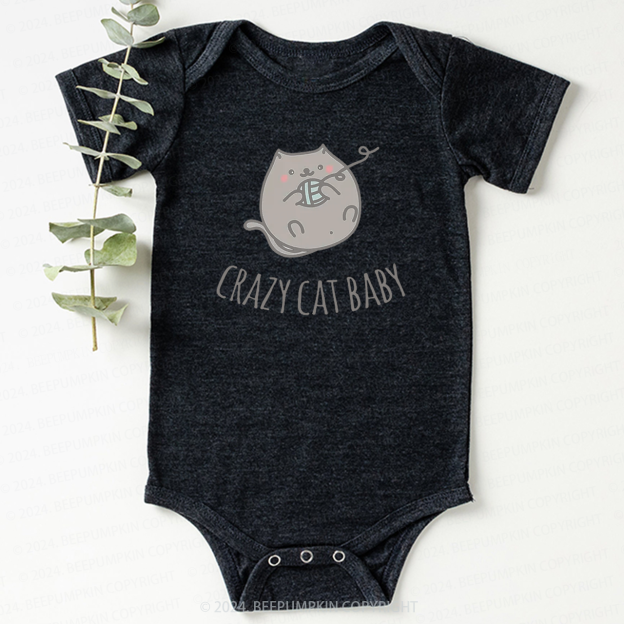 Crazy Cat Bodysuit For Baby 