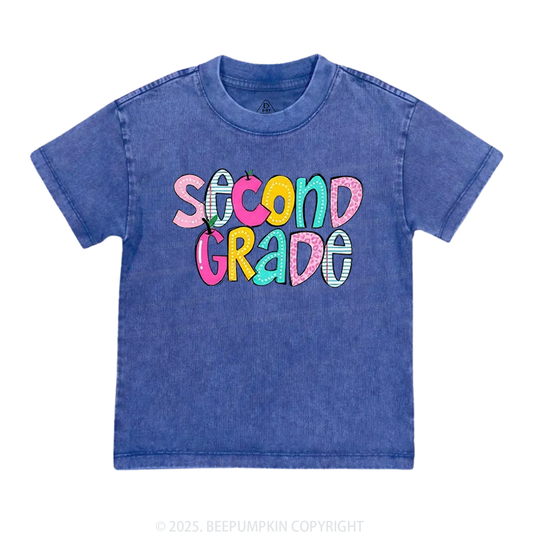 Personalized Colorful Grades Toddler&Kids Washed Tees