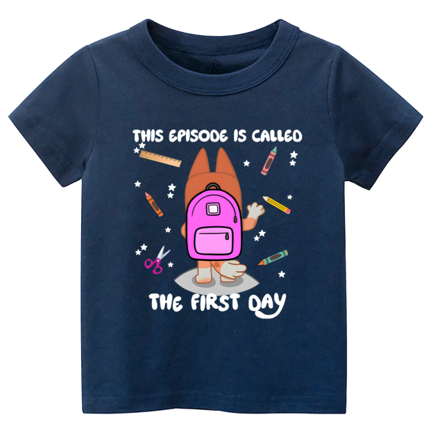Personalized Back To School Dog Toddler&Kids Tees