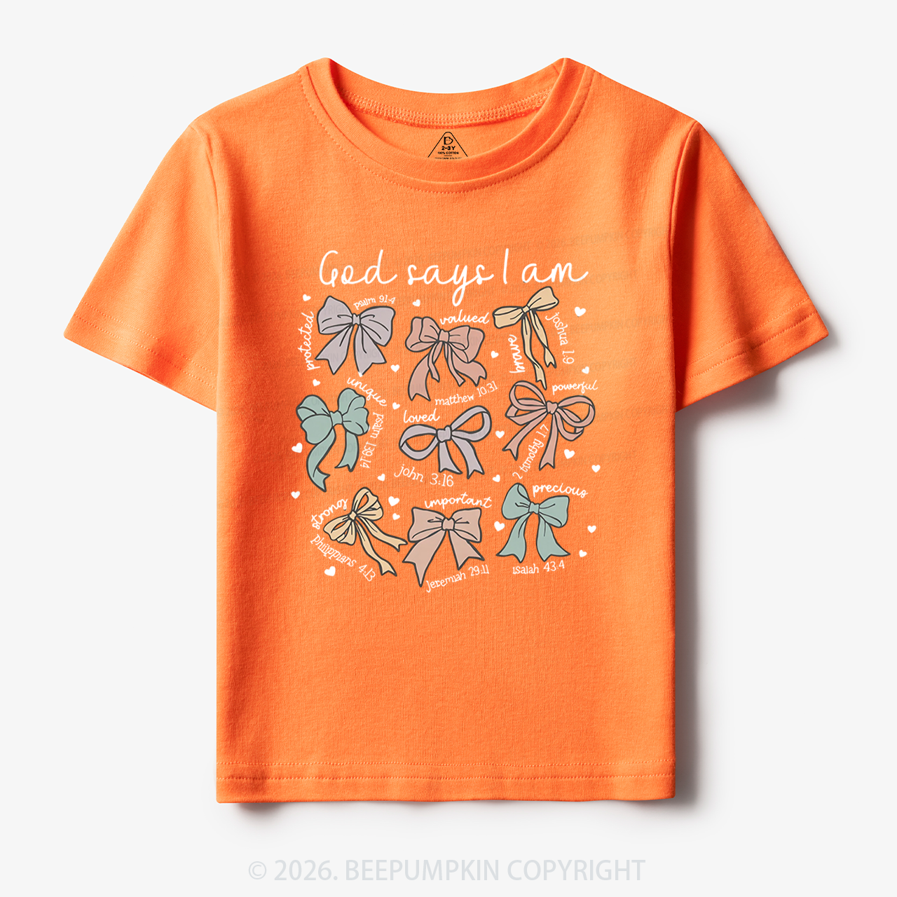 Jesus Gifts God Says I Am Girl Toddler&Kid's Tees