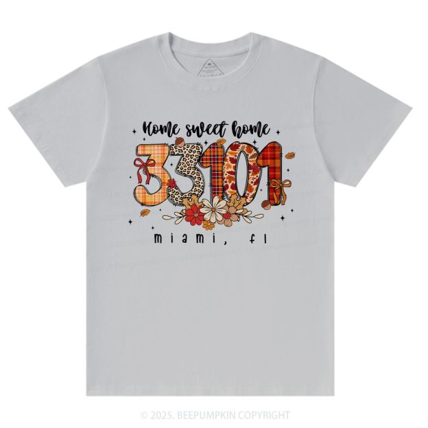 Personalized Fall Zip Code Doodle T-Shirts Beepumpkin