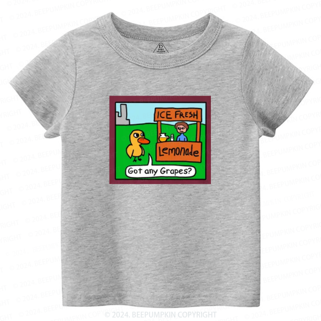 Cute Duck Animation Toddler&Kids Tees 8