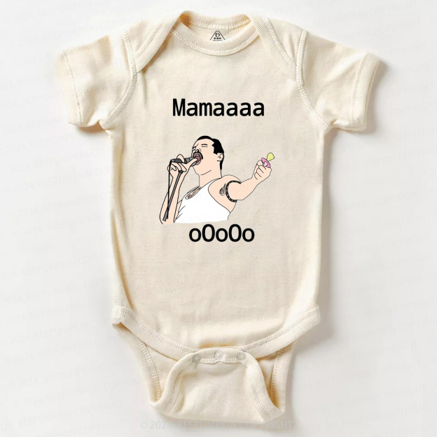 Funny Shout Mama Ooo Baby Bodysuit 8