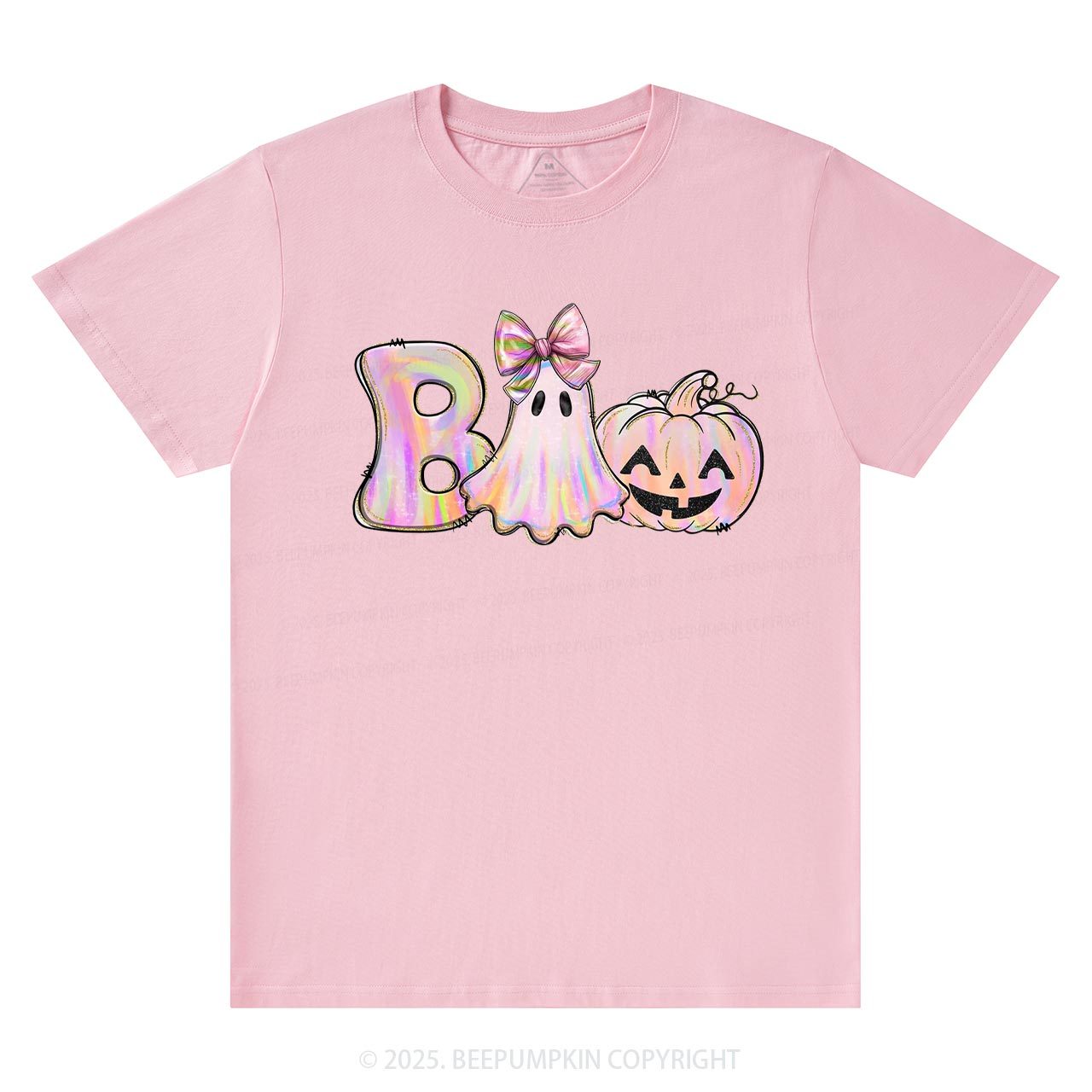 Halloween Iridescent Ghost Pumpkin T-Shirts Beepumpkin