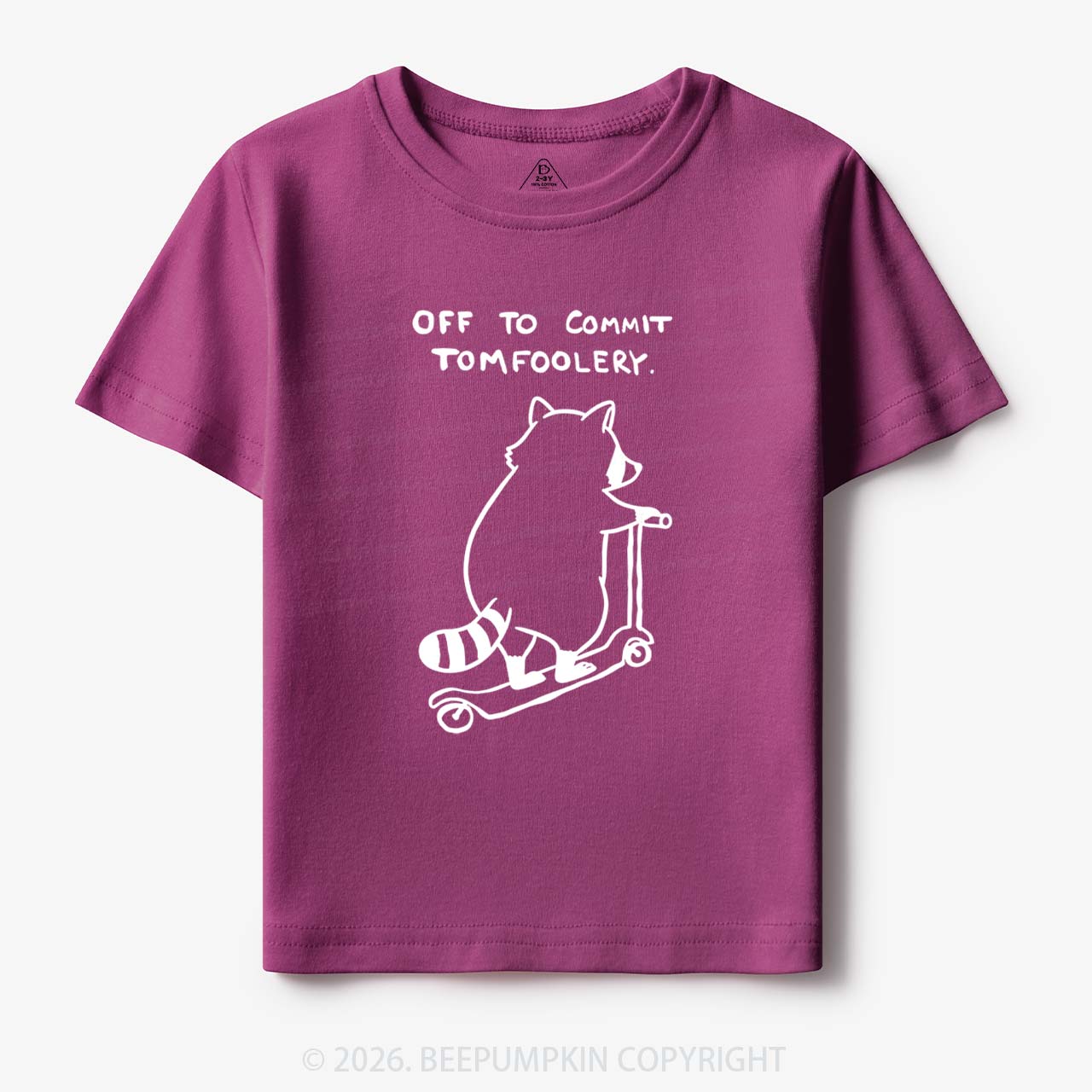 Off To Commit Tom Foolery Silly Raccoon Toddler&Kid's Tees