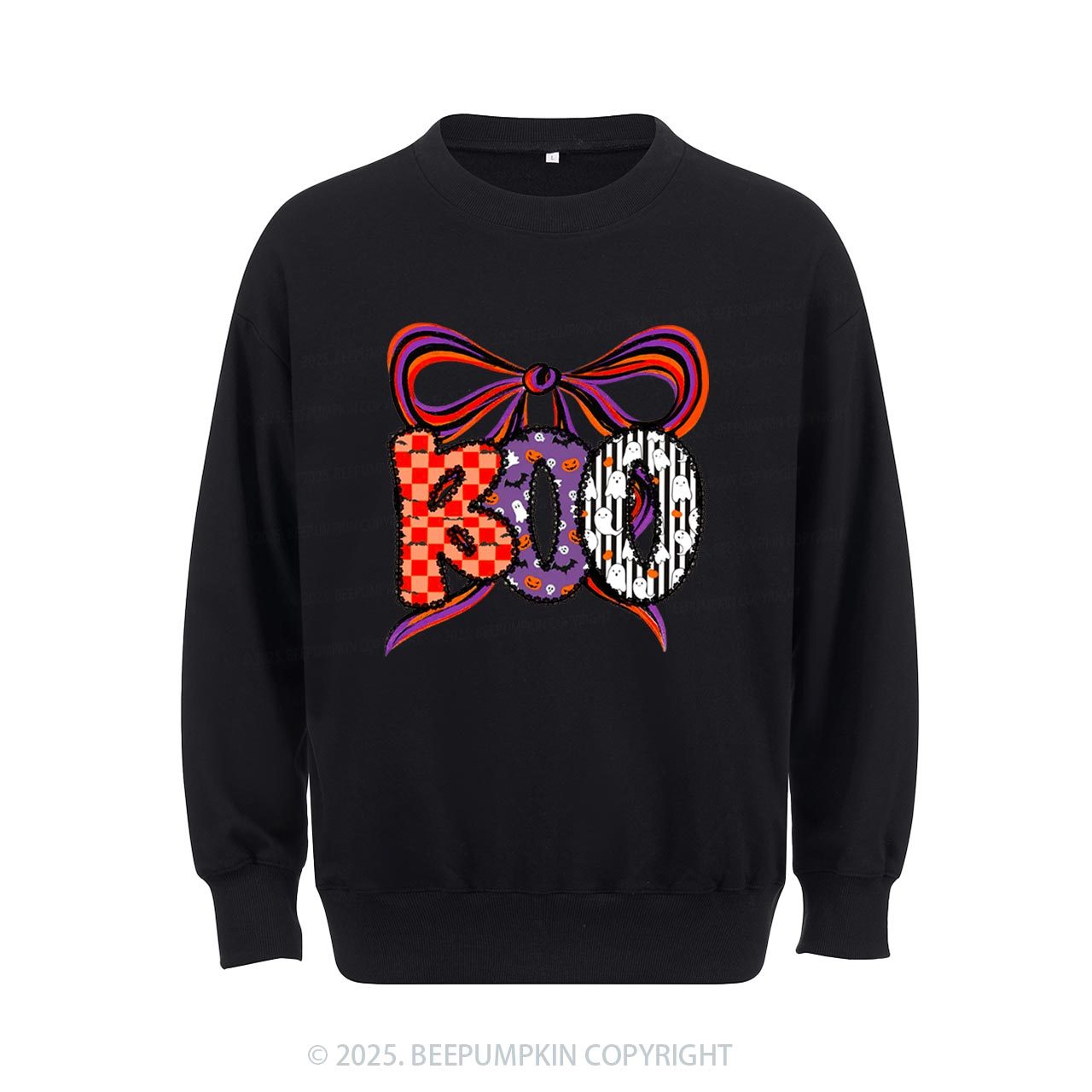 Boo Halloween Coquette Sweatshirt Beepumpkin
