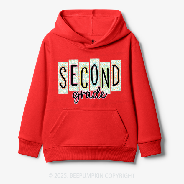 Personalized Floral School Days Kid's Hoodies Beepumpkin