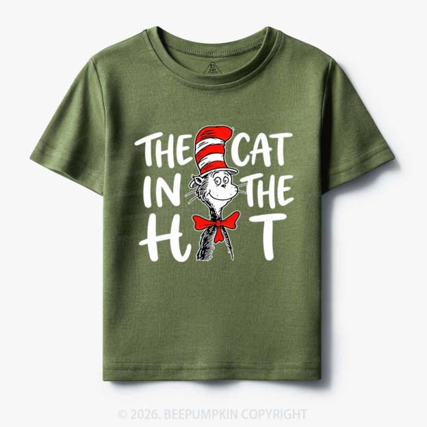 Whimsical Cat In The Hat Baby Toddler&Kids Tees