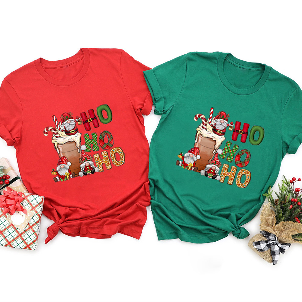 Ho Ho Ho Coffee Lover Christmas Family Matching Shirt