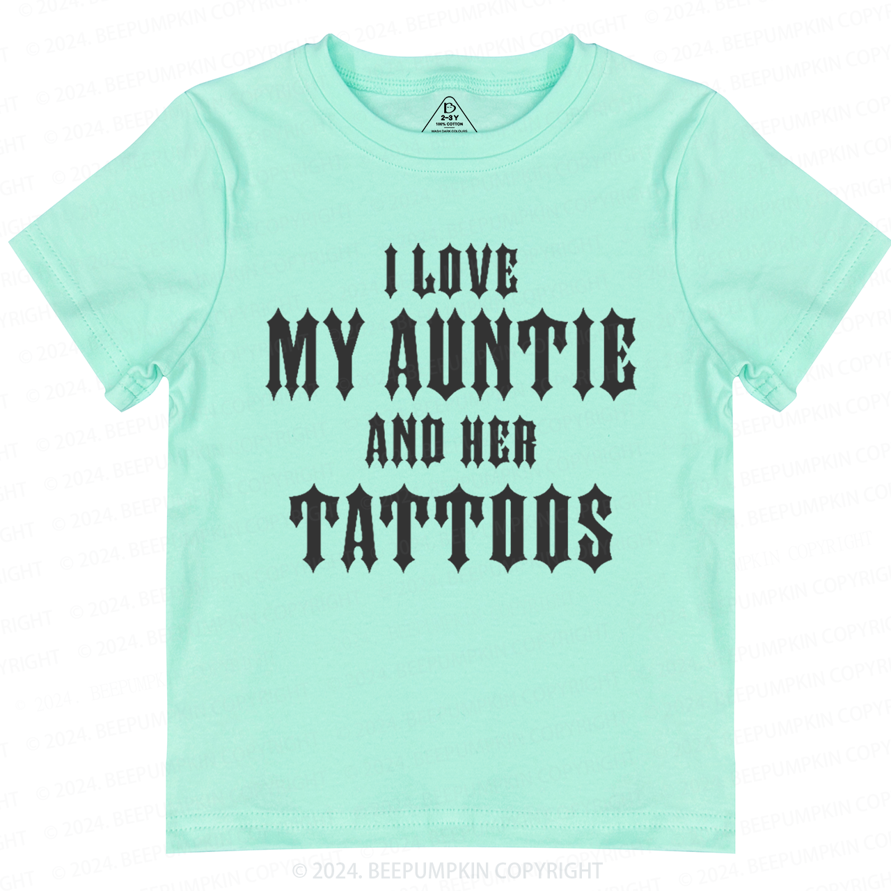 I Love My Auntie And Her Tattoos Toddler&Kids Tees 7