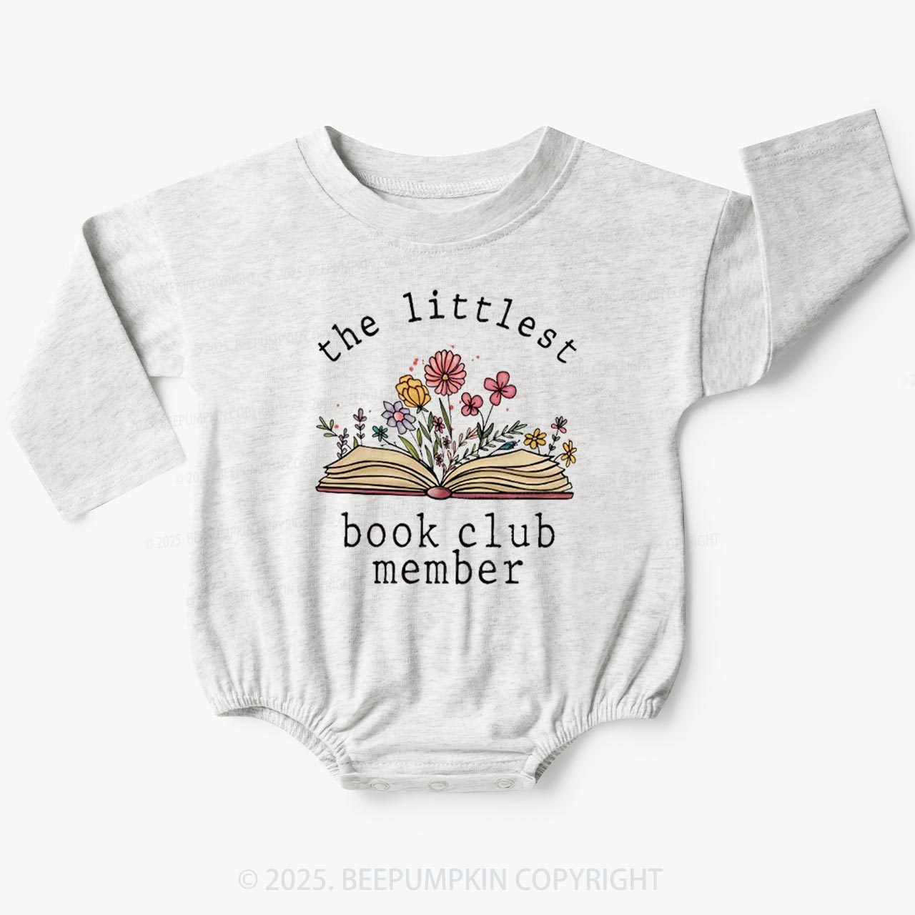 Littlest Book Club Member Baby Bubble Romper Beepumpkin