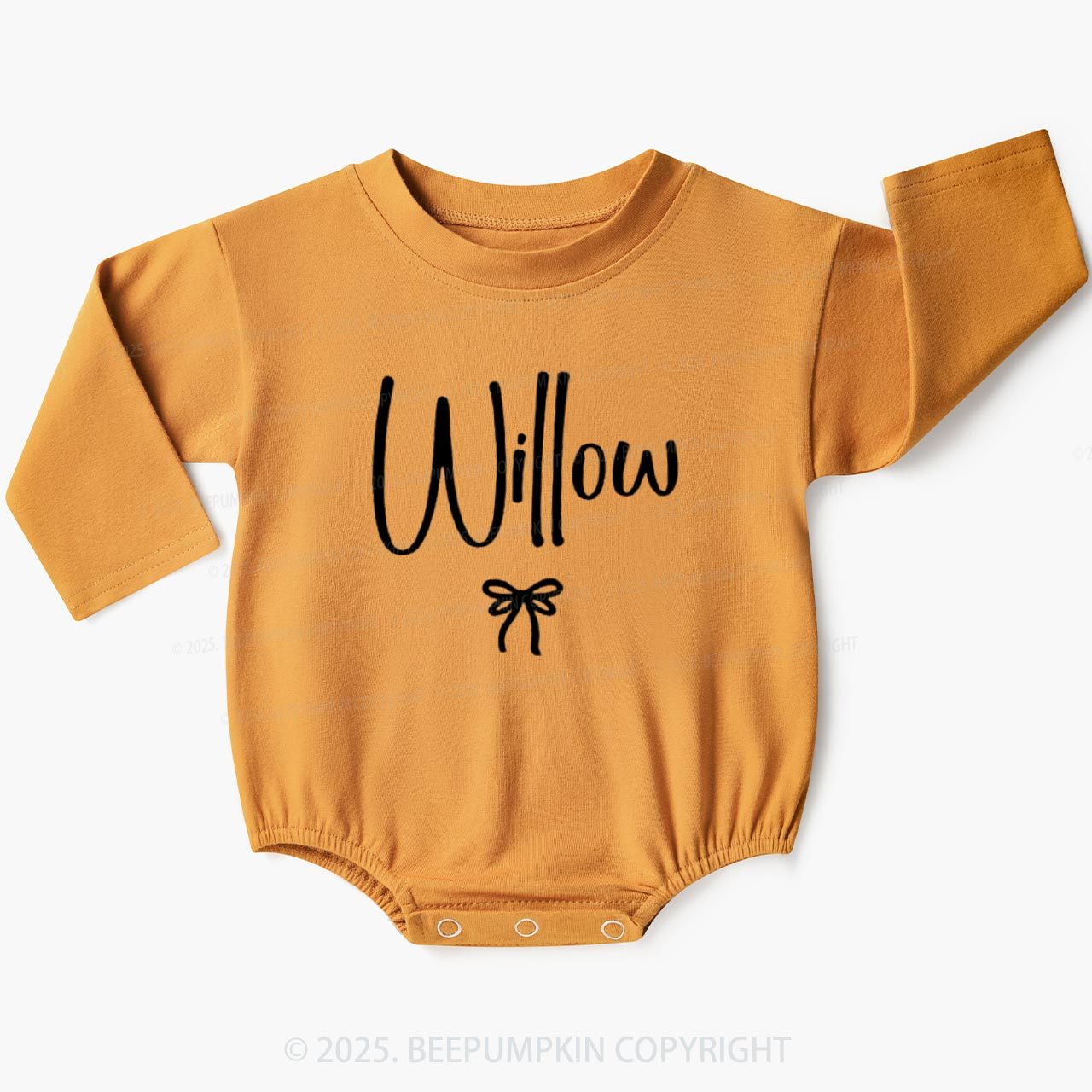 Personalized Name Baby Bubble Romper Beepumpkin