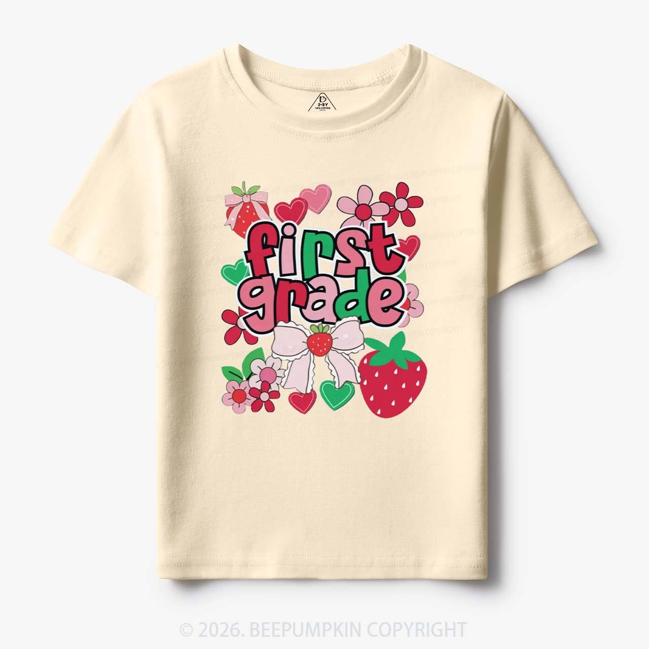 First Grade Strawberries Back to School Toddler&Kid's Tees