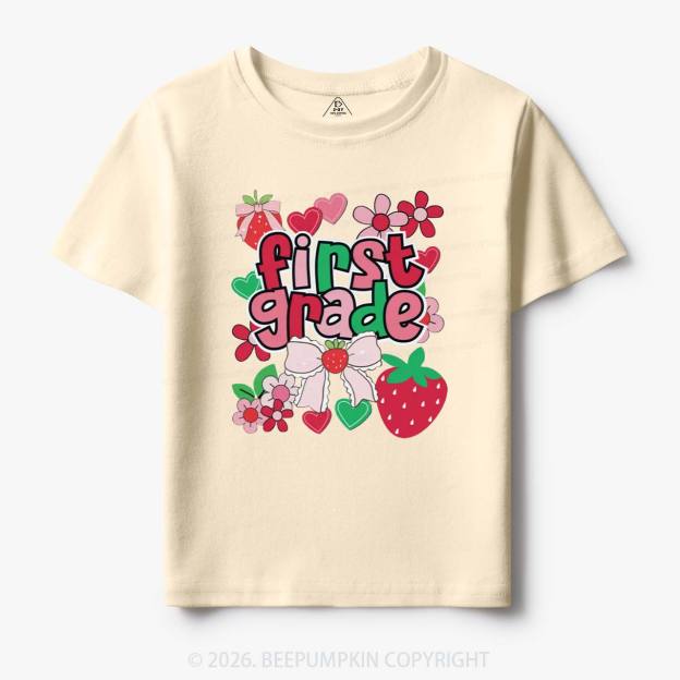 First Grade Strawberries Back to School Toddler&Kid's Tees