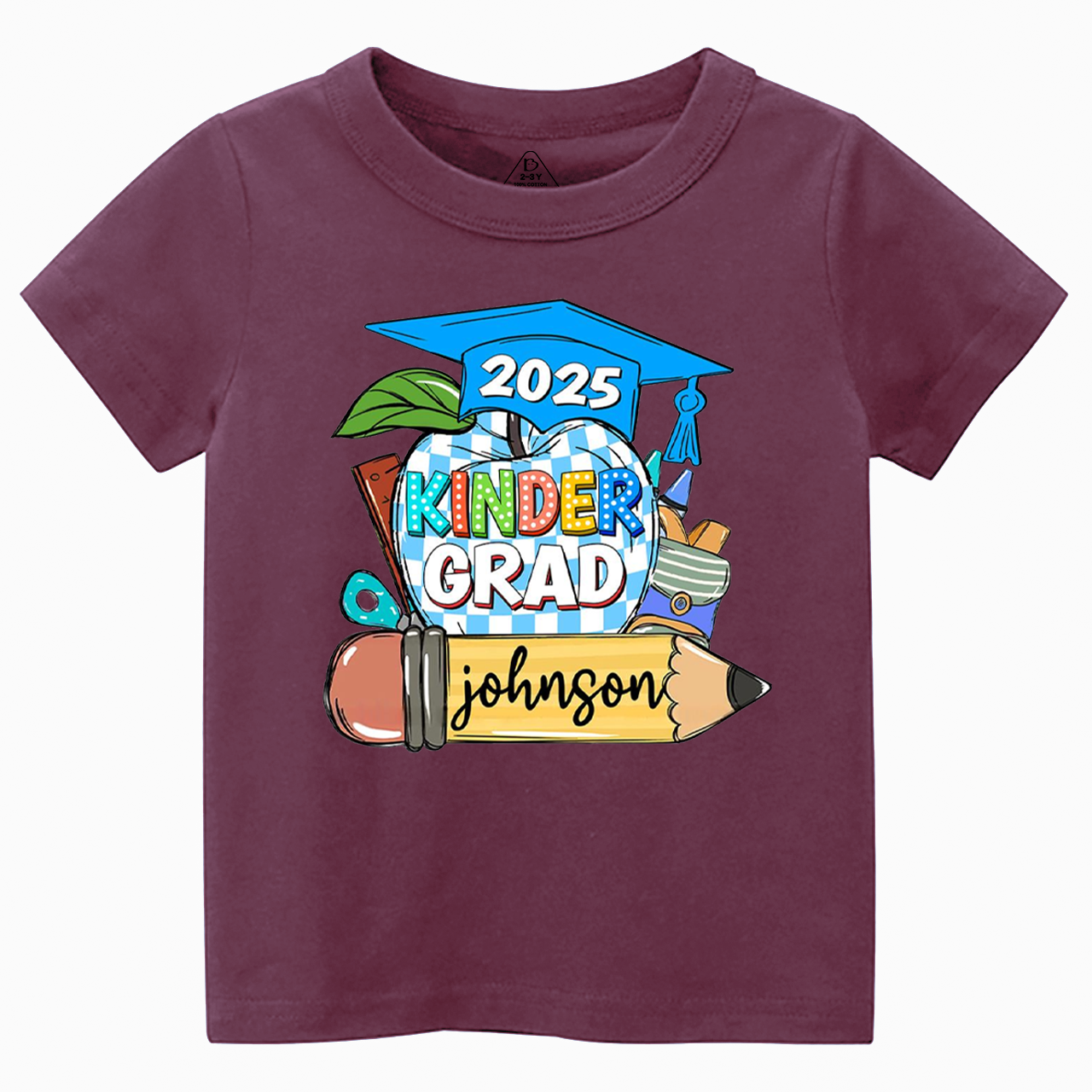 Personalized Kindergarten Graduation Toddler&Kid's Tees Beepumpkin 