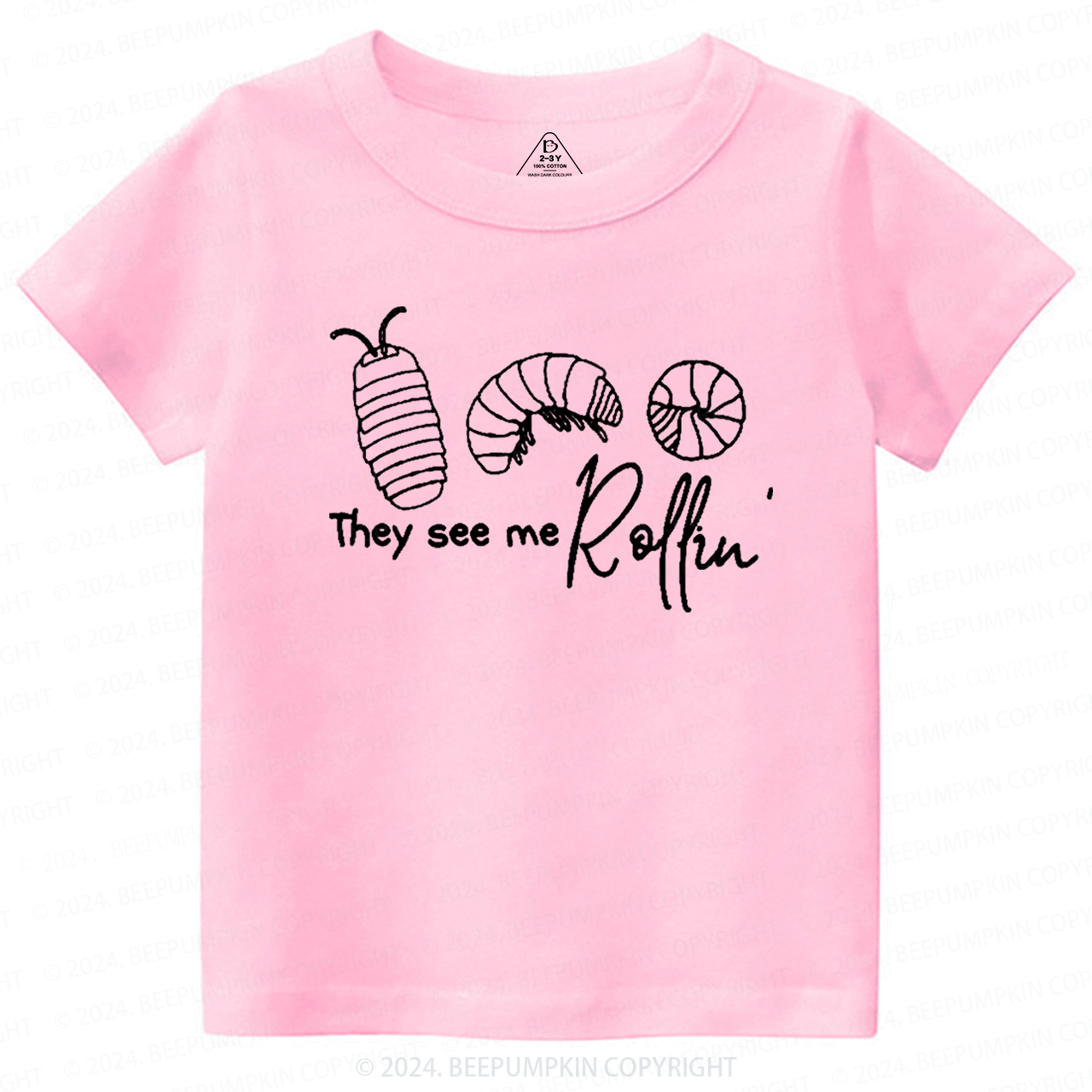 Roly Poly  Pill Bug Toddler&Kids Tees 7