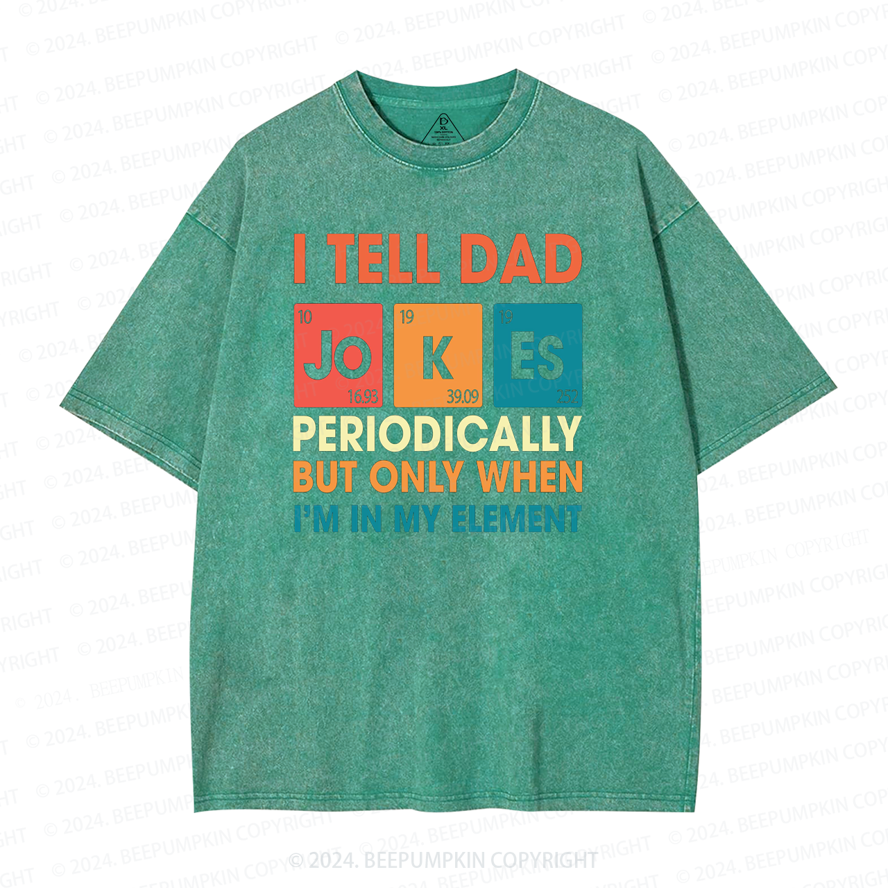 I Tell Dad Jokes Washed T-Shirts 