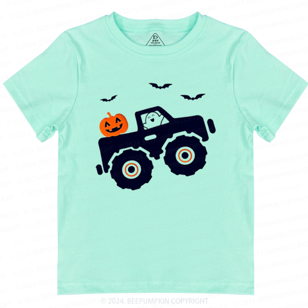 Halloween Monster Truck Toddler&Kids Tees 