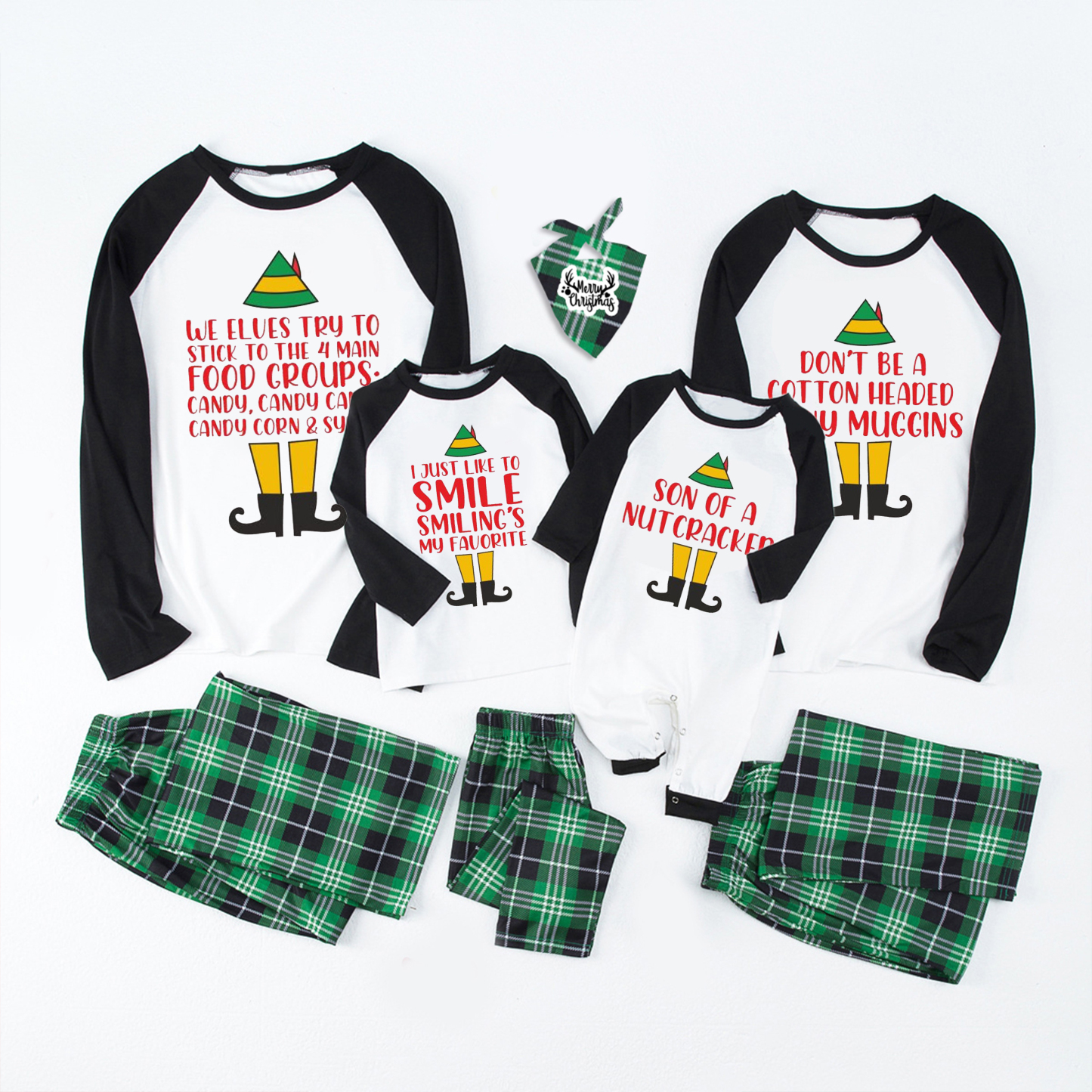 Elf Movie Quotes Christmas Family Matching Pajamas Sale-Beepumpkin™