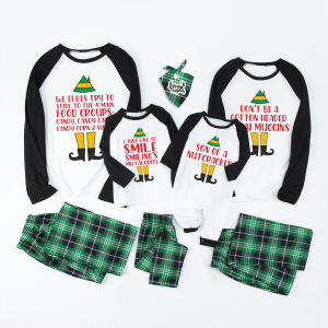 Image of Elf Movie Quotes Christmas Family Matching Pajamas