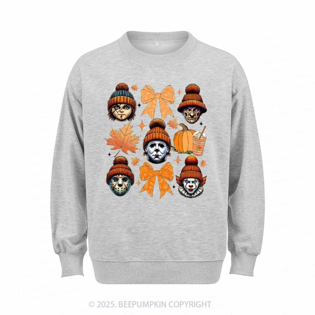 Fall Vibes Horror Sweatshirt Beepumpkin