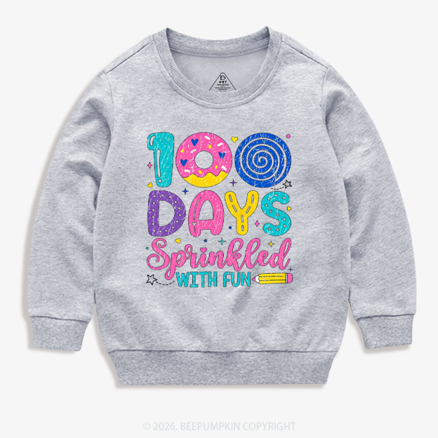 100 Days Sprinkled With Fun Toddler&Kid's Sweatshirt
