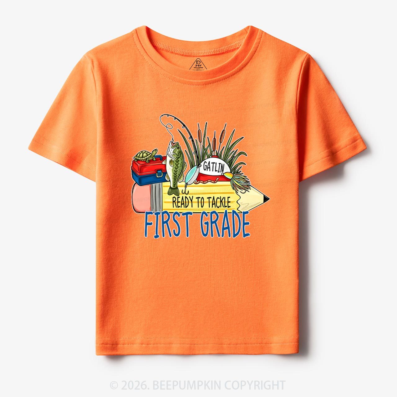 Personalized Fish Pencil Back To School Toddler&Kid's Tees