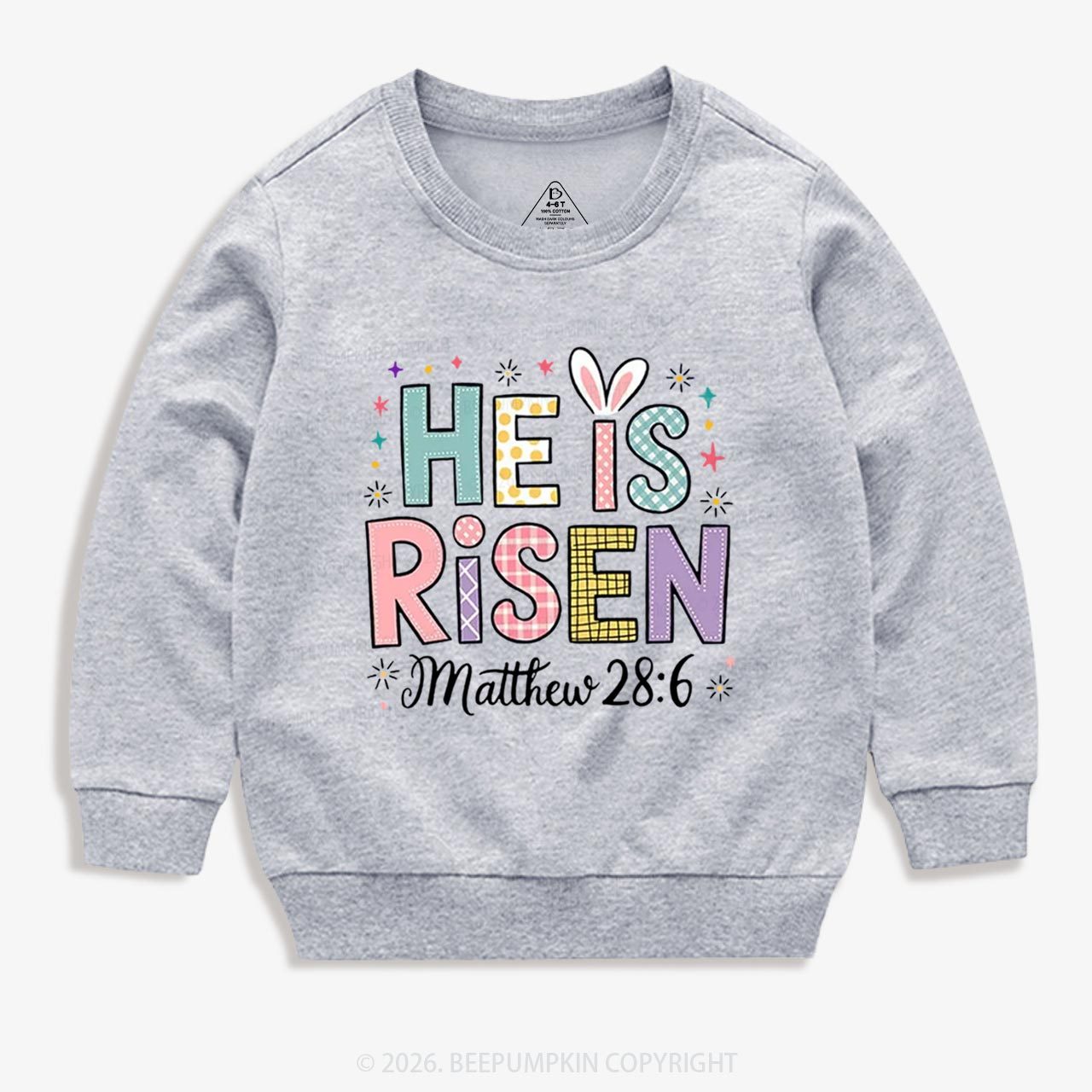 He is Risen Easter Joy Kid's Sweatshirt