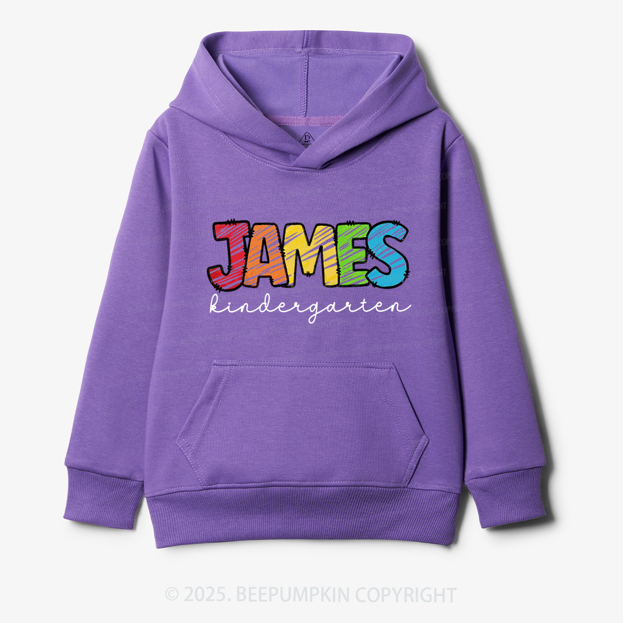 Personalized Rainbow Alphabet Name Kid's Hoodies Beepumpkin