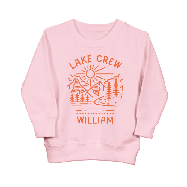 Custom Lake Crew Kids Sweatshirt