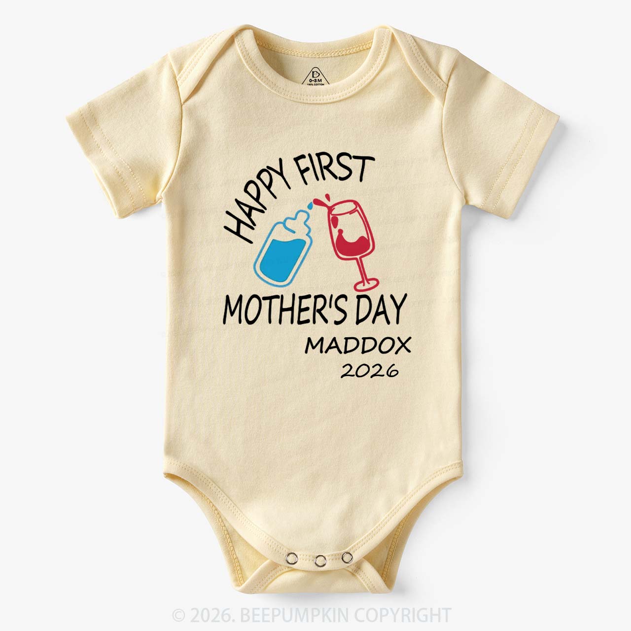 Happy Mother's/ Father's Day Cheers Bodysuit For Baby