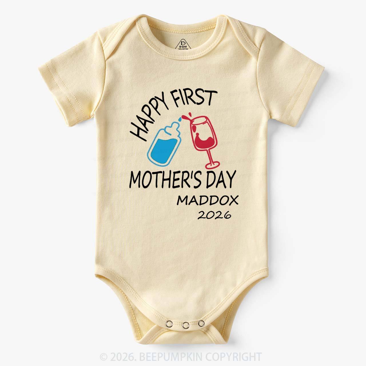 Happy Mother's/ Father's Day Cheers Bodysuit For Baby