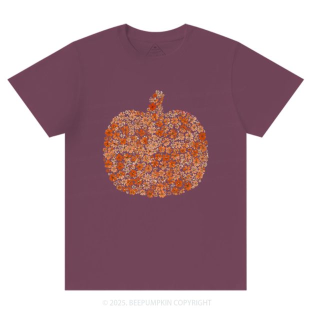 Flower Pumpkin T-Shirts Beepumpkin