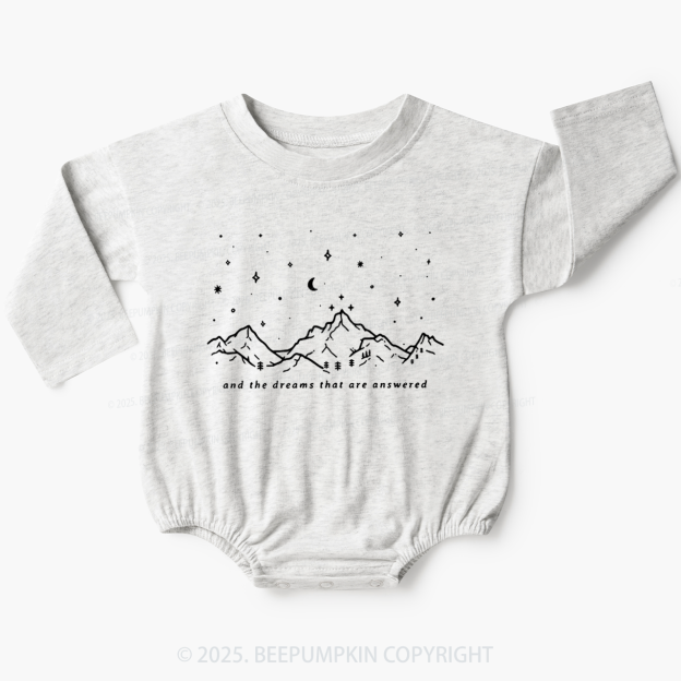 To The Stars Who Listen And The Dreams Baby Bubble Romper Beepumpkin