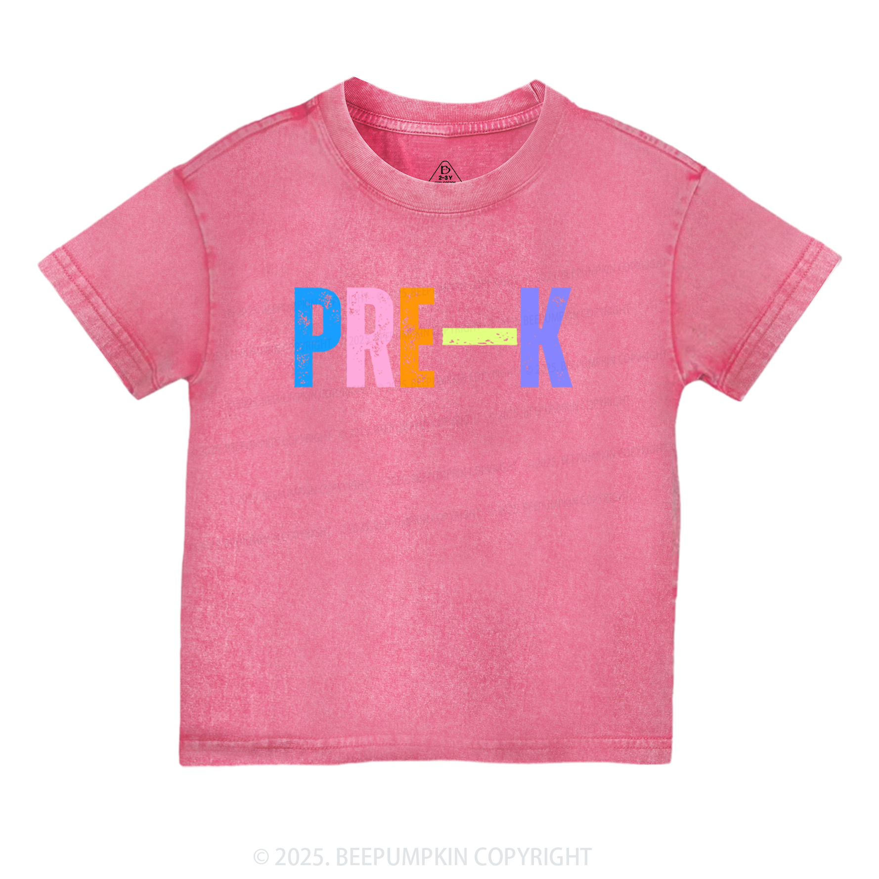 Personalized Neon Sublimation Toddler&Kids Washed Tees
